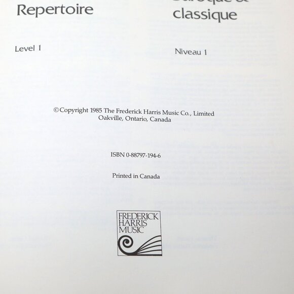 Vintage Harris Piano Classics Sheet Music, Volume 1/a & 1/b Romantic & Baroque - Picture 4 of 5